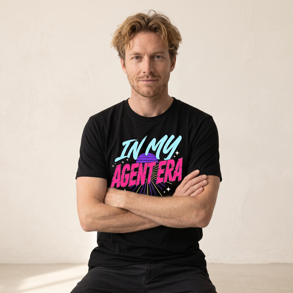 OUTPUT №0024 · IN MY AGENT ERA Tee — AI Agent Shirt