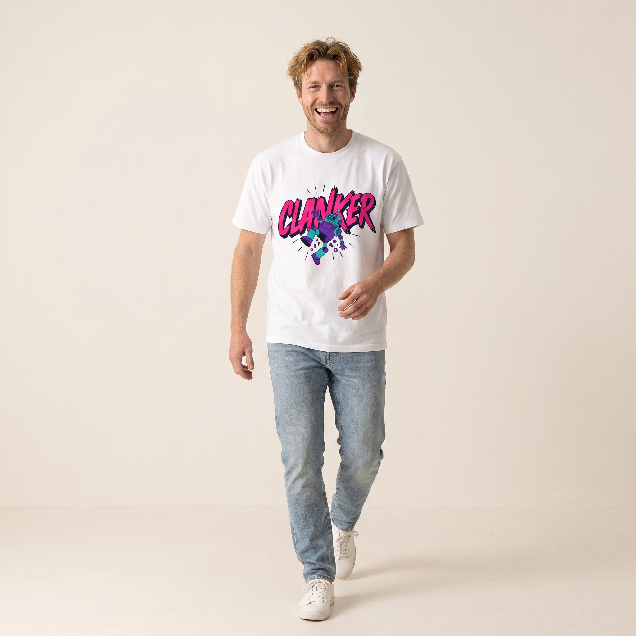 OUTPUT №0027 · CLANKER Tee — Robot Slur Meme Shirt