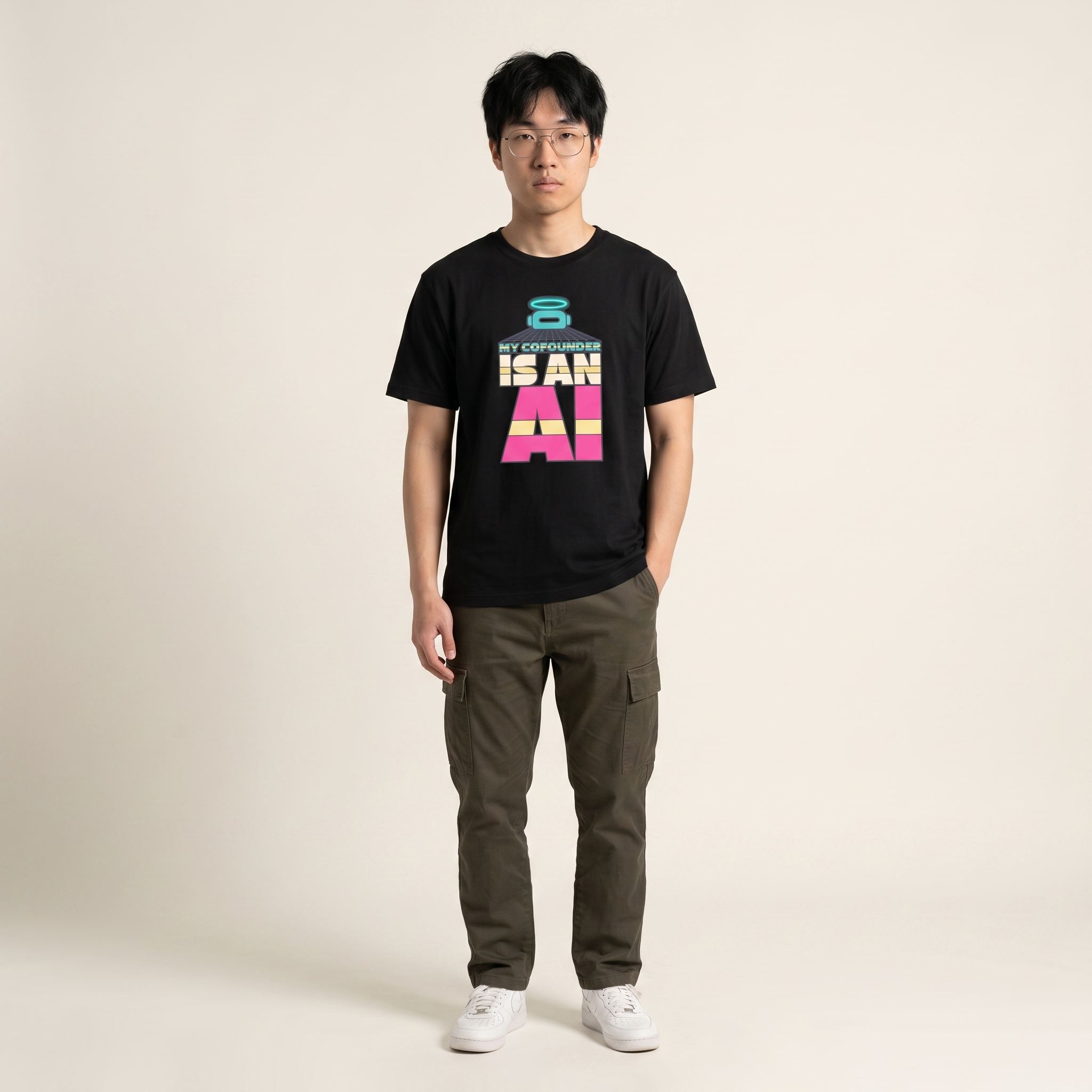 OUTPUT №0018 · MY COFOUNDER IS AN AI Tee — Startup Founder Shirt