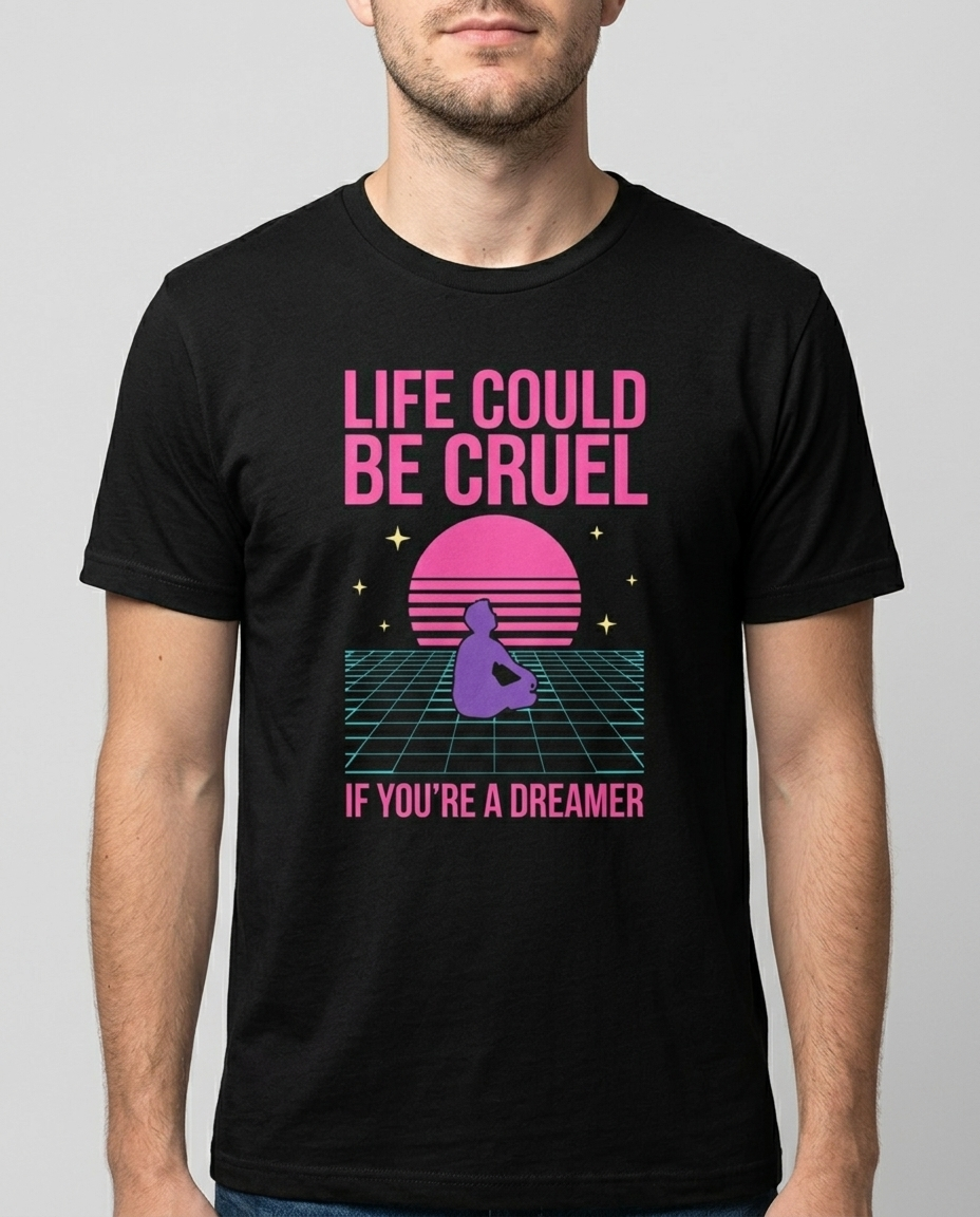 OUTPUT 0042 LIFE COULD BE CRUEL print close-up detail