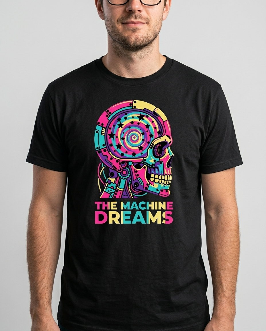 OUTPUT 0032 THE MACHINE DREAMS print close-up detail