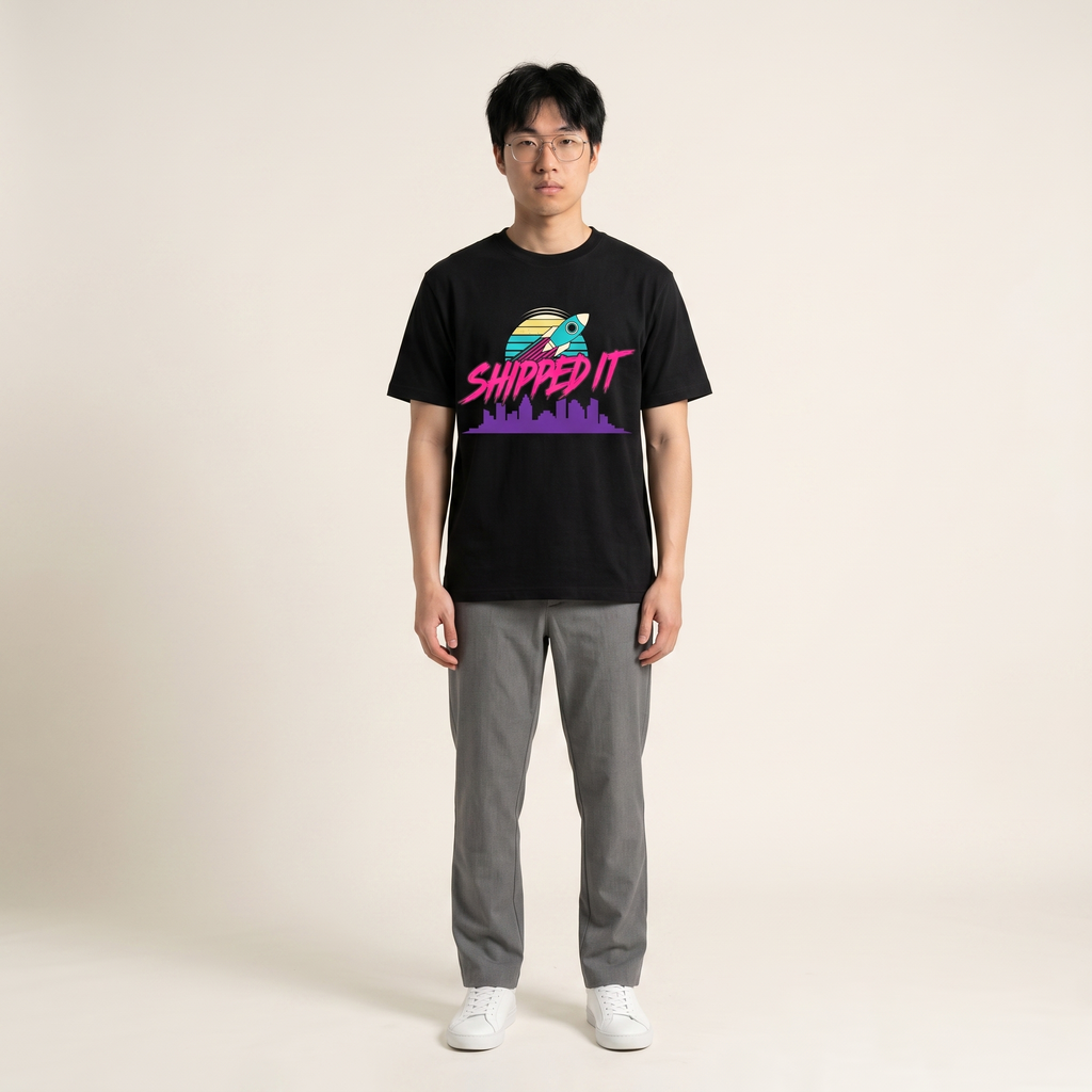 OUTPUT №0020 · SHIPPED IT Tee — Developer Deploy Shirt