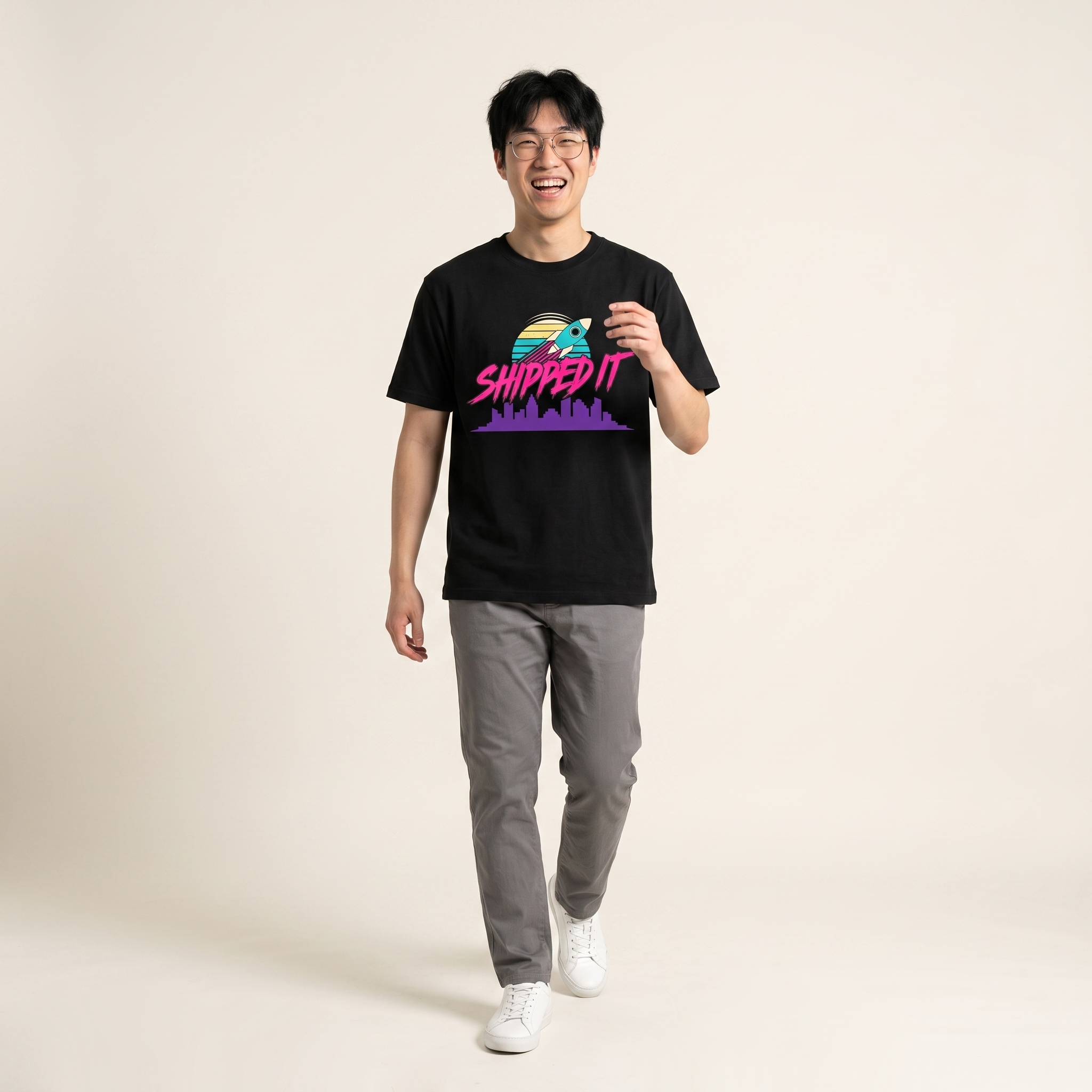 OUTPUT №0020 · SHIPPED IT Tee — Developer Deploy Shirt
